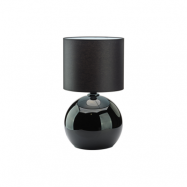 TK Palla bordslampa, Small - svart tyg och svart glas
