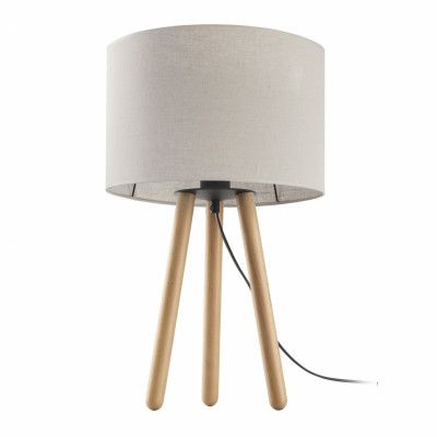 TK Tokyo bordslampa - naturligt linne och antik furu