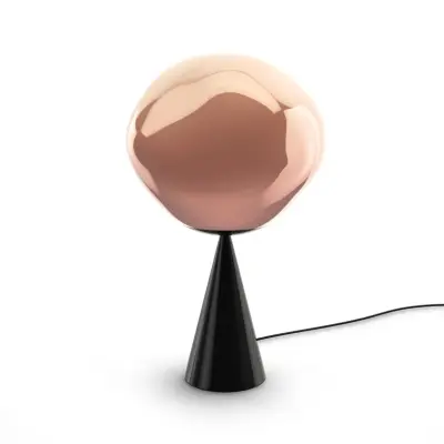 Tom Dixon - Melt Cone Fat bordslampa rök/svart