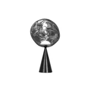Tom Dixon - Melt Cone Fat Bordslampa Silver/Black
