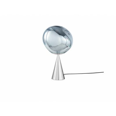 Tom Dixon - Melt Cone Fat Bordslampa Silver/Silver