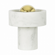 Tom Dixon Stone Portable LED bordslampa 28 cm Marble-gold