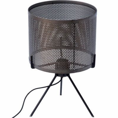 TRADEMARK LIVING rund bordslampa - strykjärn med klarlack (ø 25)
