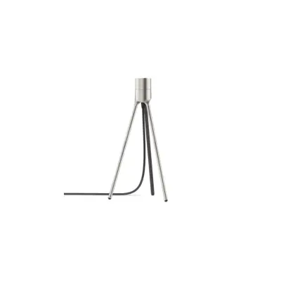 Tripod table brushed steel H 36 cm