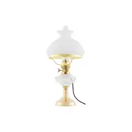 Trossö Bordslampa m. skärmring, Polerad mässing