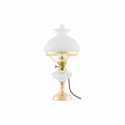 Trossö Bordslampa m. skärmring, Polerad mässing