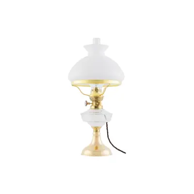 Trossö Bordslampa m. skärmring, Polerad mässing