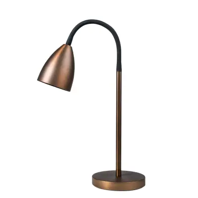 Trotsig bordslampa, oxid 46cm