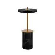 Asteria Move Portable Bordslampa Mini Black Marble - UMAGE Asteria Move Mini - Terrass - Design - Sten - Med lampskärm