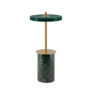 Asteria Move Portable Bordslampa Mini Green Marble - UMAGE Asteria Move Mini - Terrass - Design - Sten - Med lampskärm