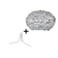 UMAGE - Eos Bordslampa Medium w/Mini Fod Grå/Vit