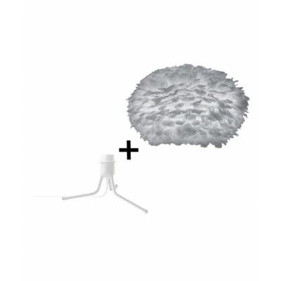 UMAGE - Eos Bordslampa Medium w/Mini Fod Grå/Vit