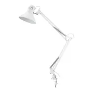 Venla bordslampa m. spännbart bordsfäste vit