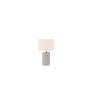 VENTURE DESIGN Dijon bordslampa - beige linne och grå terrazzo
