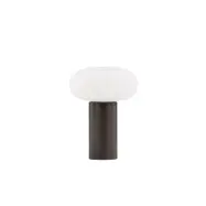 VENTURE DESIGN Hovfjället bordslampa - naturligt rispapper och mörkbrunt ekfolierat stål