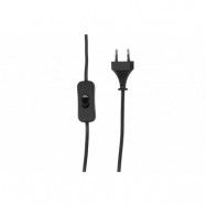 VENTURE DESIGN Idre bordslampa - svart metall / textil mocca