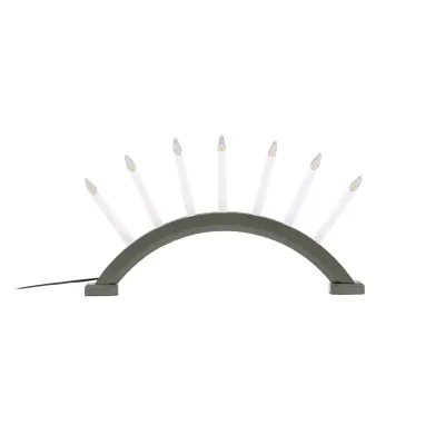 VENTURE DESIGN Kebnekaise bordslampa - vit och grön furu (55cm)