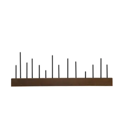 VENTURE DESIGN Kungsberget bordslampa - valnötsfärgad MDF och svart stål