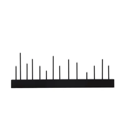 VENTURE DESIGN Kungsberget bordslampa - svart MDF och svart stål (77cm)