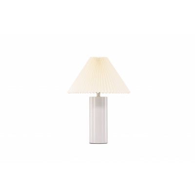 VENTURE DESIGN Largin bordslampa - off-white papper och ljusgrått järn