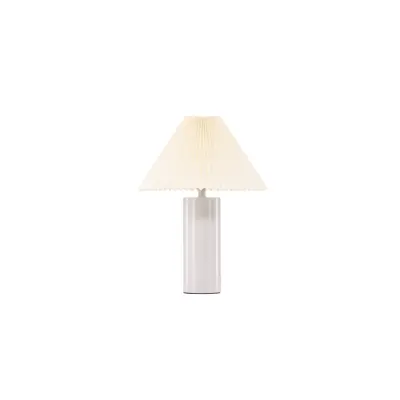 VENTURE DESIGN Largin bordslampa - off-white papper och ljusgrått järn