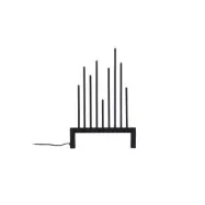 VENTURE DESIGN Vallåsen bordslampa - svart stål (27cm)