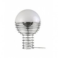 Verpan - Wire Bordslampa Ø30 Chrome/White