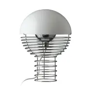 Verpan - Wire Bordslampa Ø30 Chrome/White