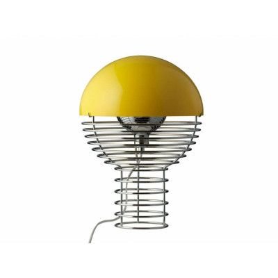 Verpan - Wire Bordslampa Ø30 Chrome/Yellow