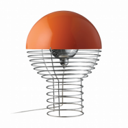 Verpan Wire bordslampa Ø40 cm Chrome-orange