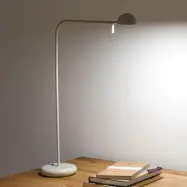 Vibia - Pin 1655 LED-bordslampa, längd 40 cm, krämfärgad –