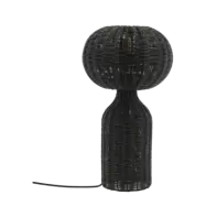 VILLA COLLECTION Werna bordslampa, rund - svart rotting