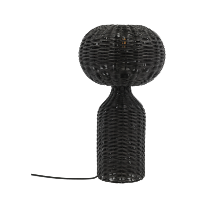 VILLA COLLECTION Werna bordslampa, rund - svart rotting