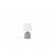 VIND KOLLEKTION Styrsö bordslampa - vit linne och grå betong