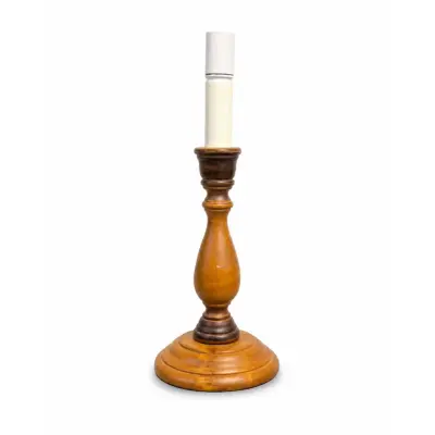 Vintage by Bright 1-2-3 Lampfot Brun, Trä 32cm