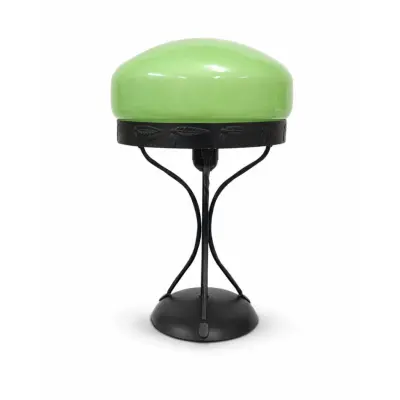 Vintage by Bright 1-2-3 Lampfot Grön/Svart, Metall&Glas 39cm