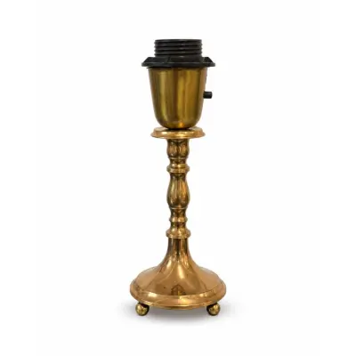 Vintage by Bright 1-2-3 Lampfot Mässing, Mässing 24cm