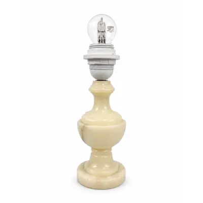 Vintage by Bright 1-2-3 Lampfot Vit, Marmor 22cm