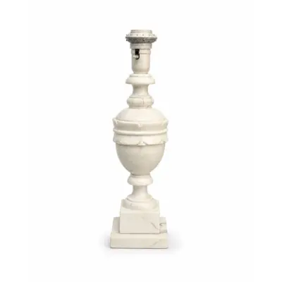 Vintage by Bright 1-2-3 Lampfot Vit, Marmor 39cm