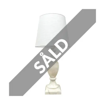 Vintage Lampfot 3, marmor