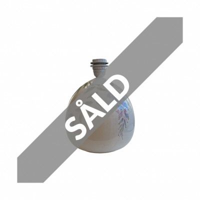 Vintage Lampfot porslin m blommor