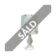 Vintage lampfot, vit marmor
