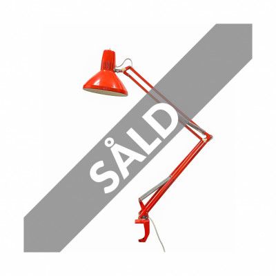 Vintage skrivbordslampa orange