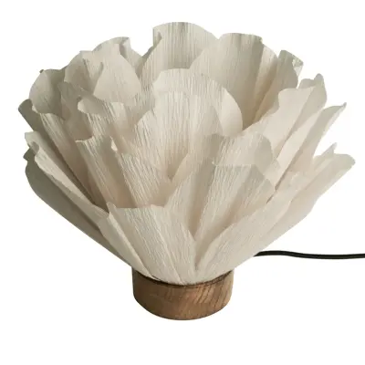 Watt&Veke - Lisa bordslampa, papper, vit, Ø 28 cm