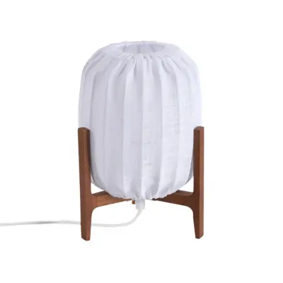 Watt&Veke - Prisma bordslampa, ask/vit, 24 cm, trä –