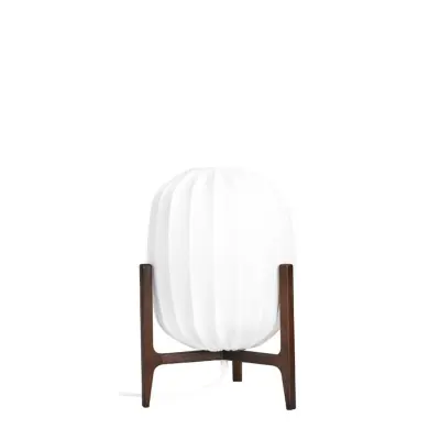 Watt&Veke Prisma bordslampa mörk ask/vit bomull