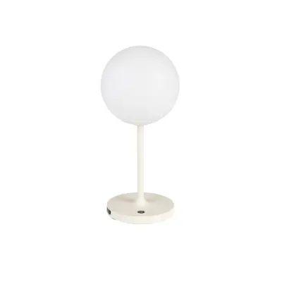WHITE LABEL LIVING Hub bordslampa - polypropen och beige