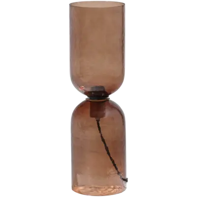 WOOOD Gigi Bordslampa Hamrad Glas 51X15Cm Brun