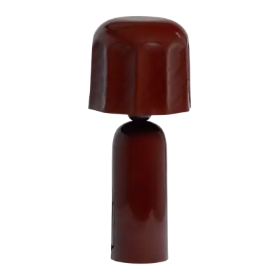 WOOOD Lumira Bordslampa Metall Högglans Brun/Röd