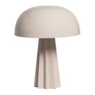 WOOOD Virel bordslampa metall högglans ljusgrå